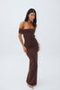 Amalia Maxi Dress Chocolate