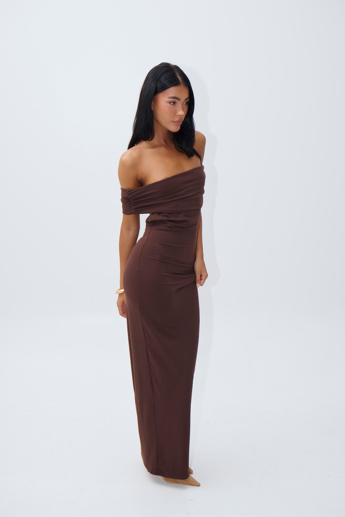 Amalia Maxi Dress Chocolate