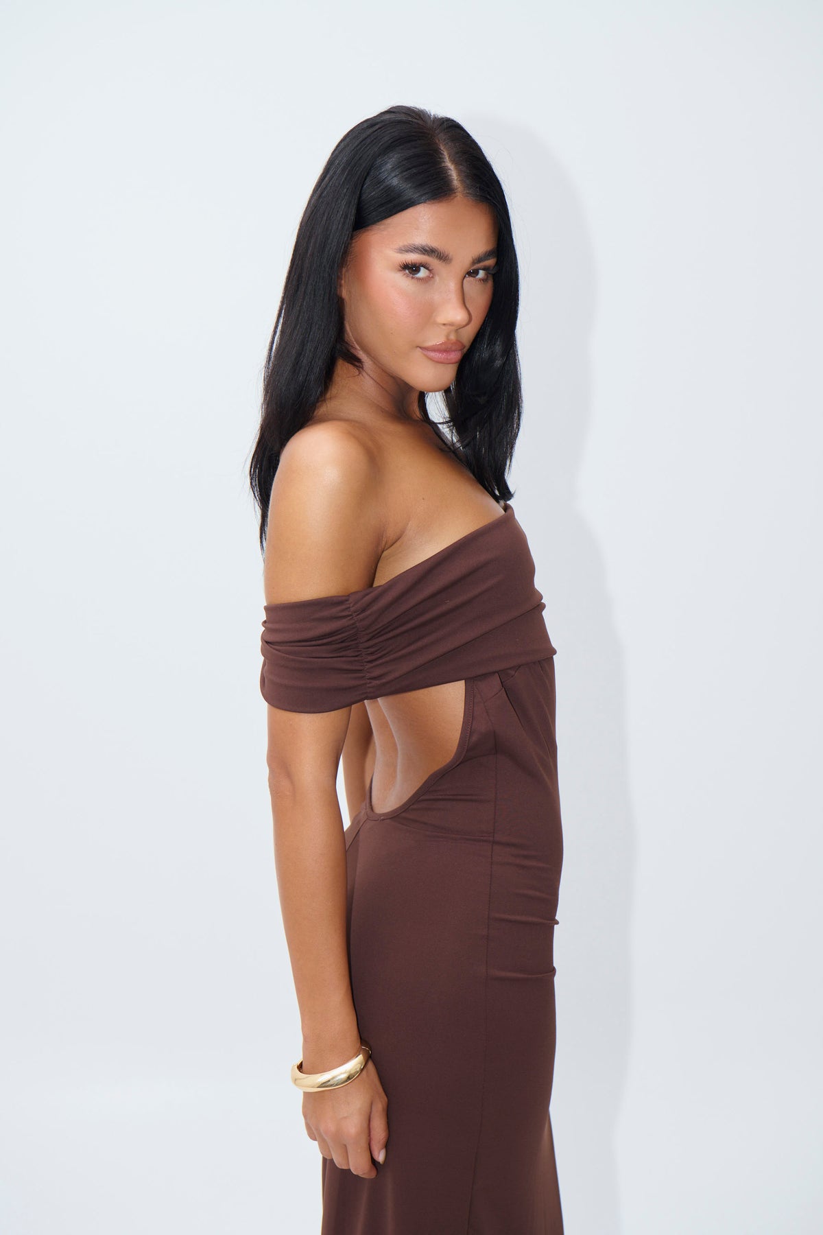 Amalia Maxi Dress Chocolate