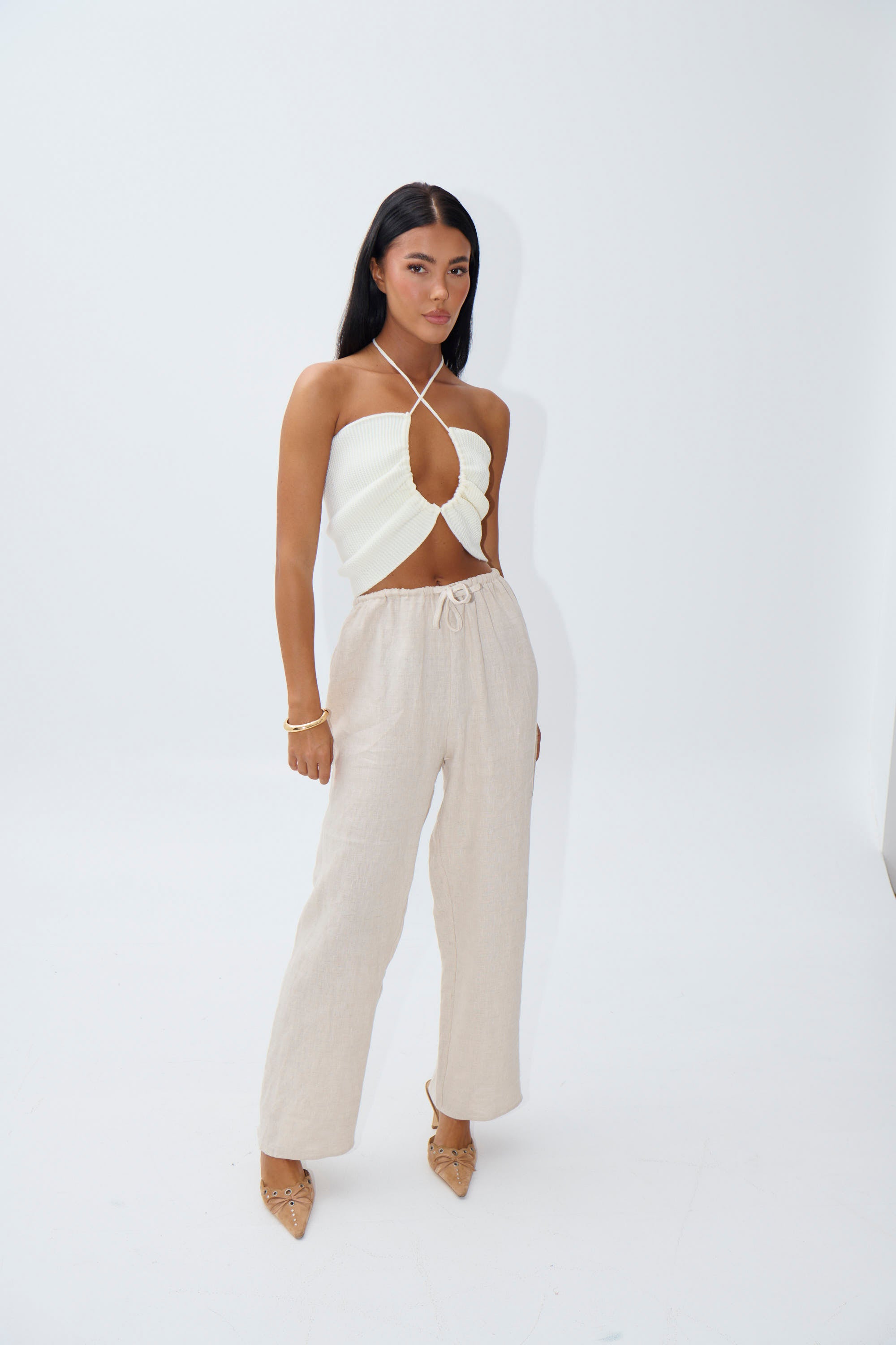 Paloma Crop White - FINAL SALE