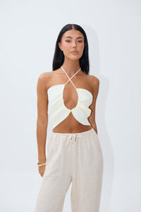 Paloma Crop White