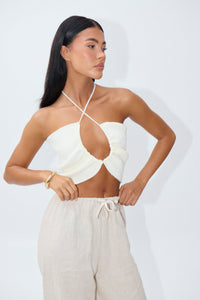 Paloma Crop White