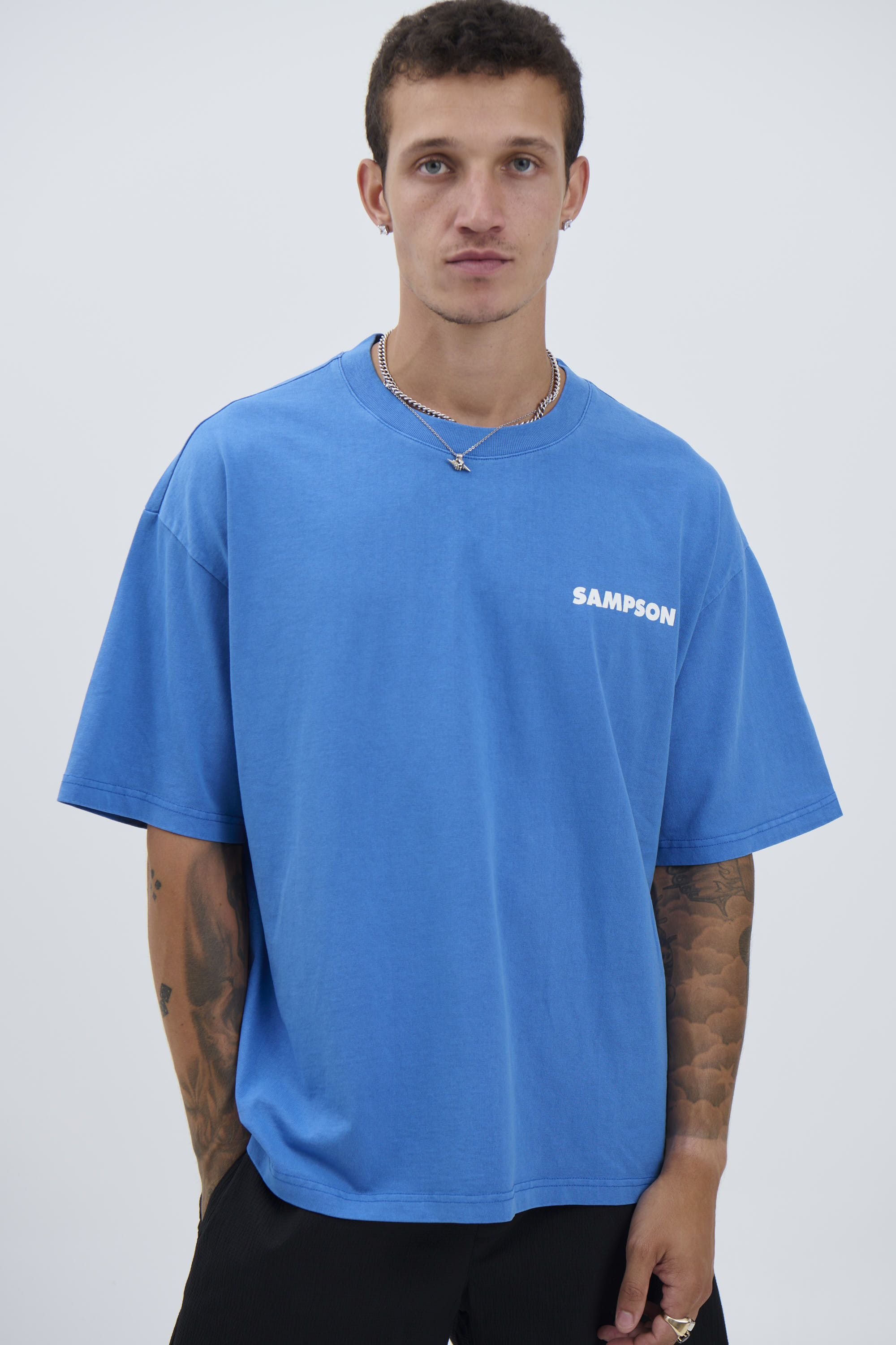 Marty Sampson Logo Tee Cobalt