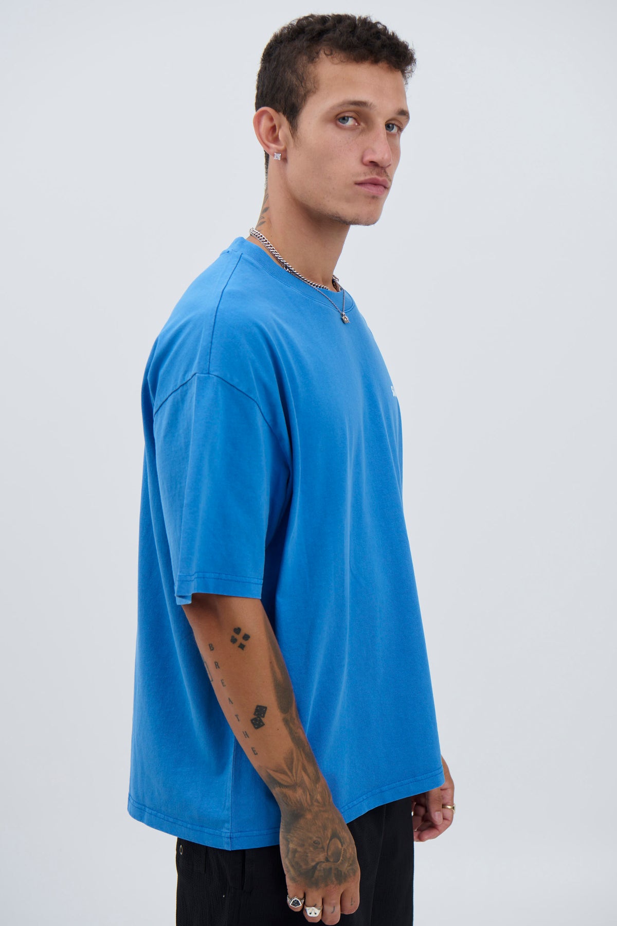 Marty Sampson Logo Tee Cobalt