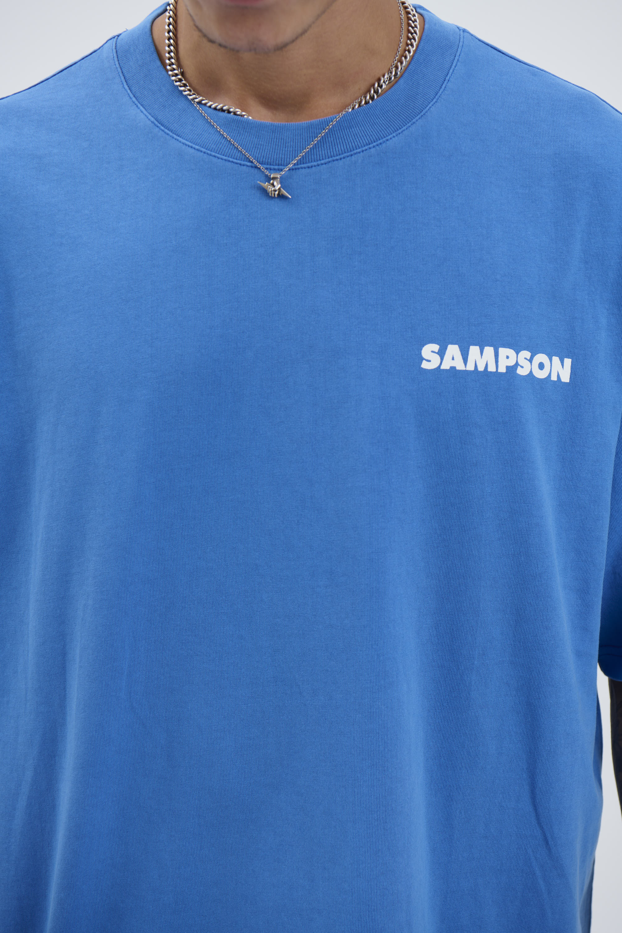 Marty Sampson Logo Tee Cobalt