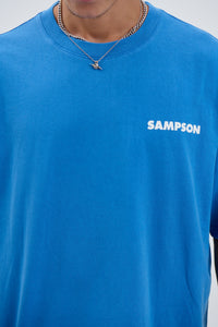 Marty Sampson Logo Tee Cobalt