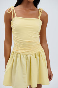 Destiny Mini Dress Lemon - FINAL SALE