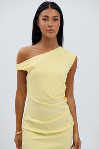 Portia Mini Dress Lemon