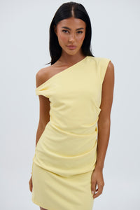 Portia Mini Dress Lemon