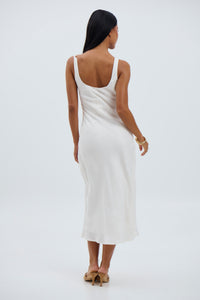 Alyce Midi Dress White