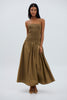 Krystal Maxi Dress Brown