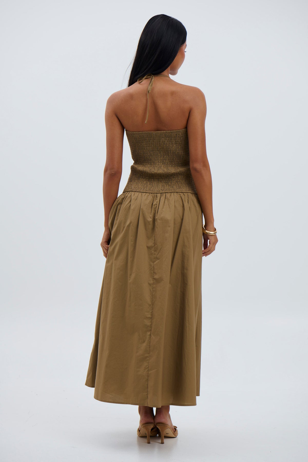 Krystal Maxi Dress Brown