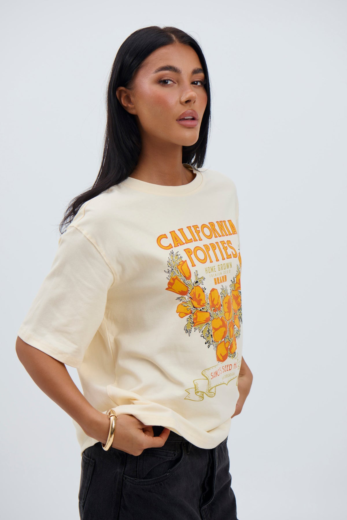 California Poppies Tee Yellow