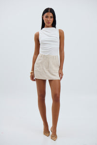 Naomi Mini Skirt Oat