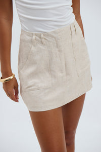 Naomi Mini Skirt Oat