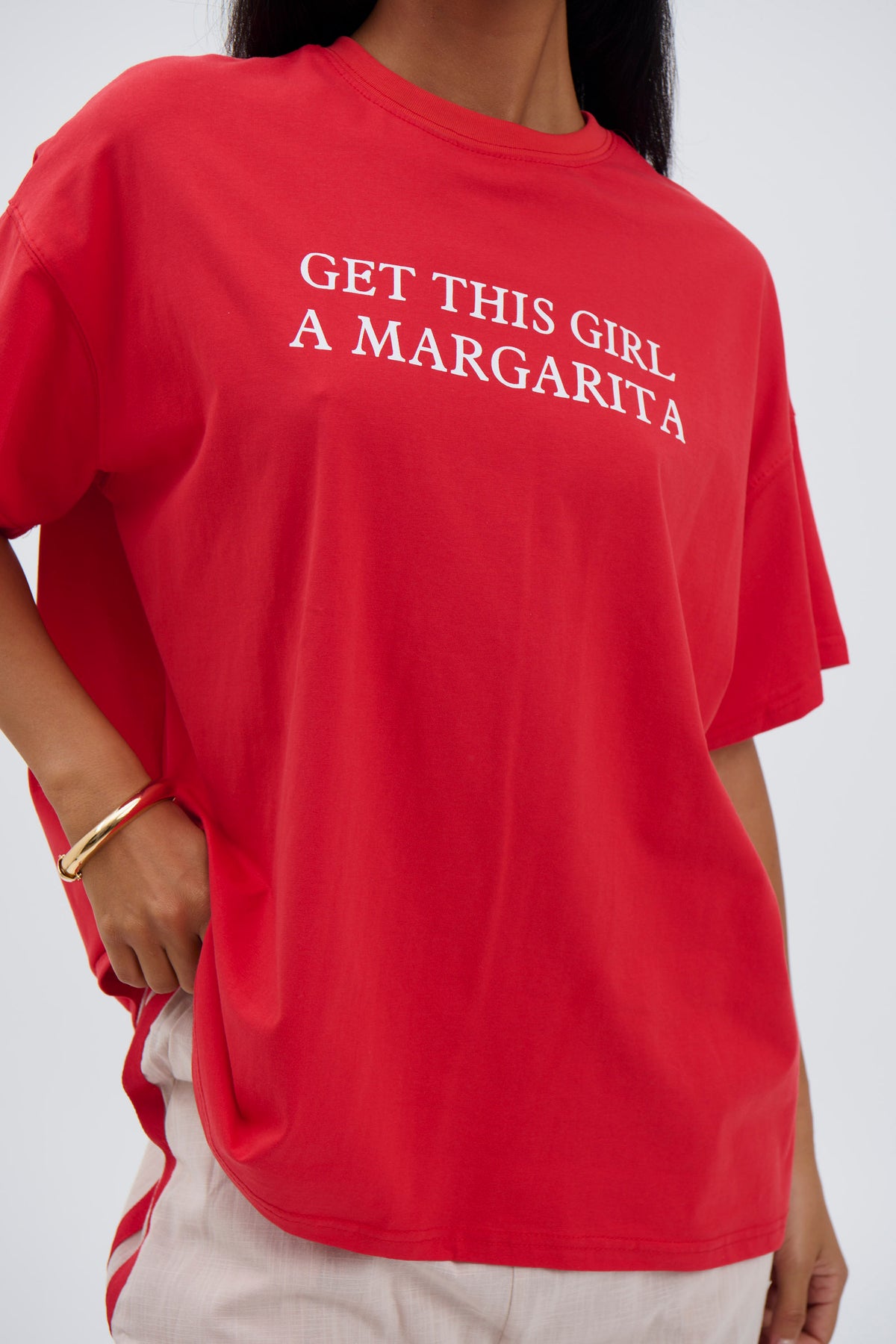 Get Me A Marg Top Red