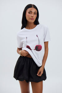 Cherry Tee White