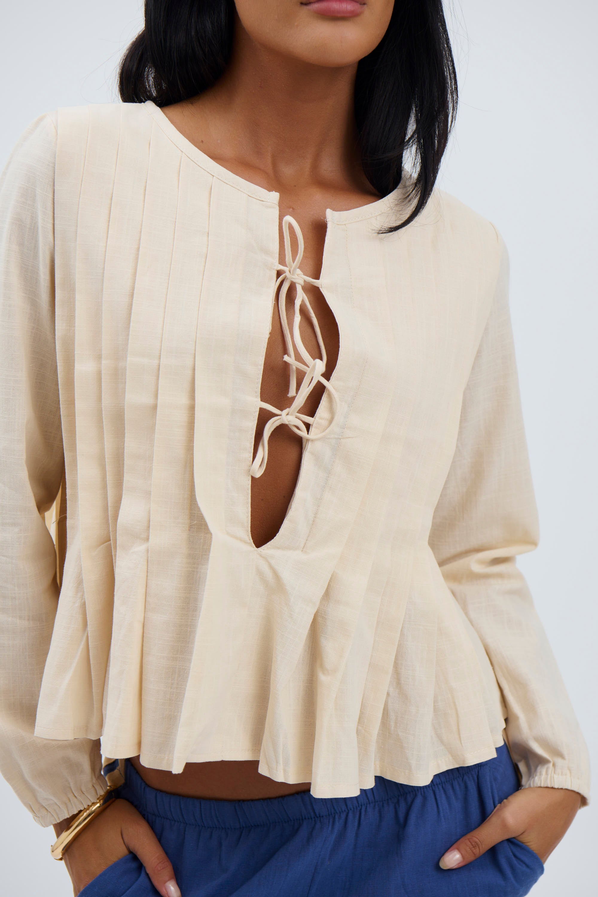 Alexandra Shirt Cream - FINAL SALE