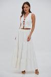 Matilda Maxi Skirt White