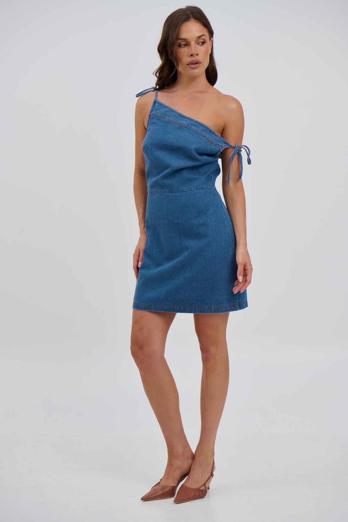 Hannah Mini Dress Blue Denim