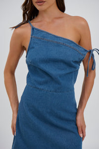 Hannah Mini Dress Blue Denim