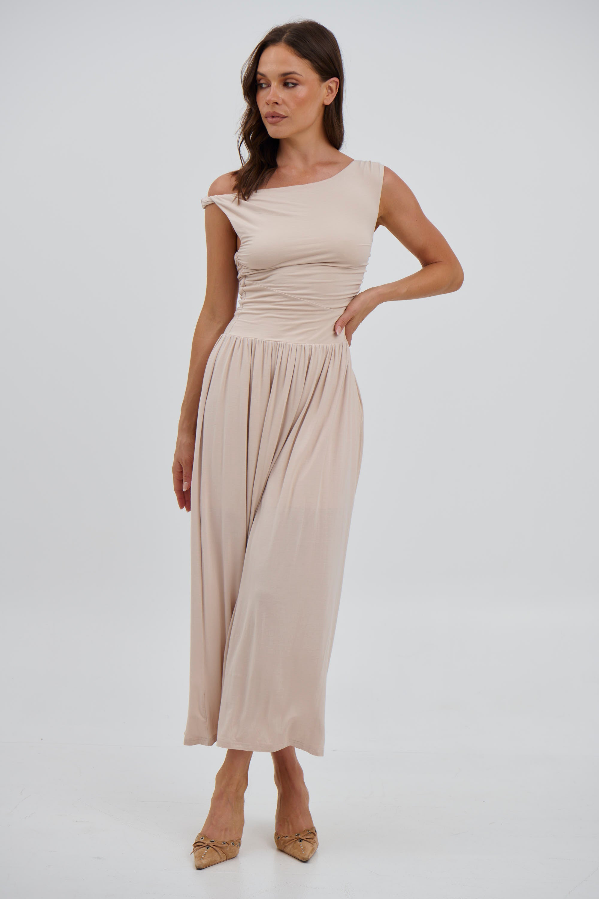 Joyce Maxi Dress Sand