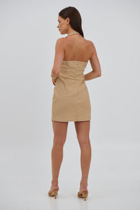 Sherene Halter Dress Mustard