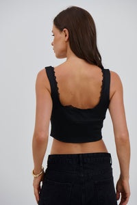 Lois Top Black - FINAL SALE