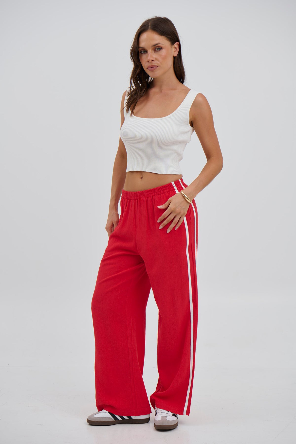 Lacey Crop White - FINAL SALE