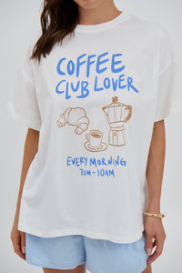 Coffee Lover Top White