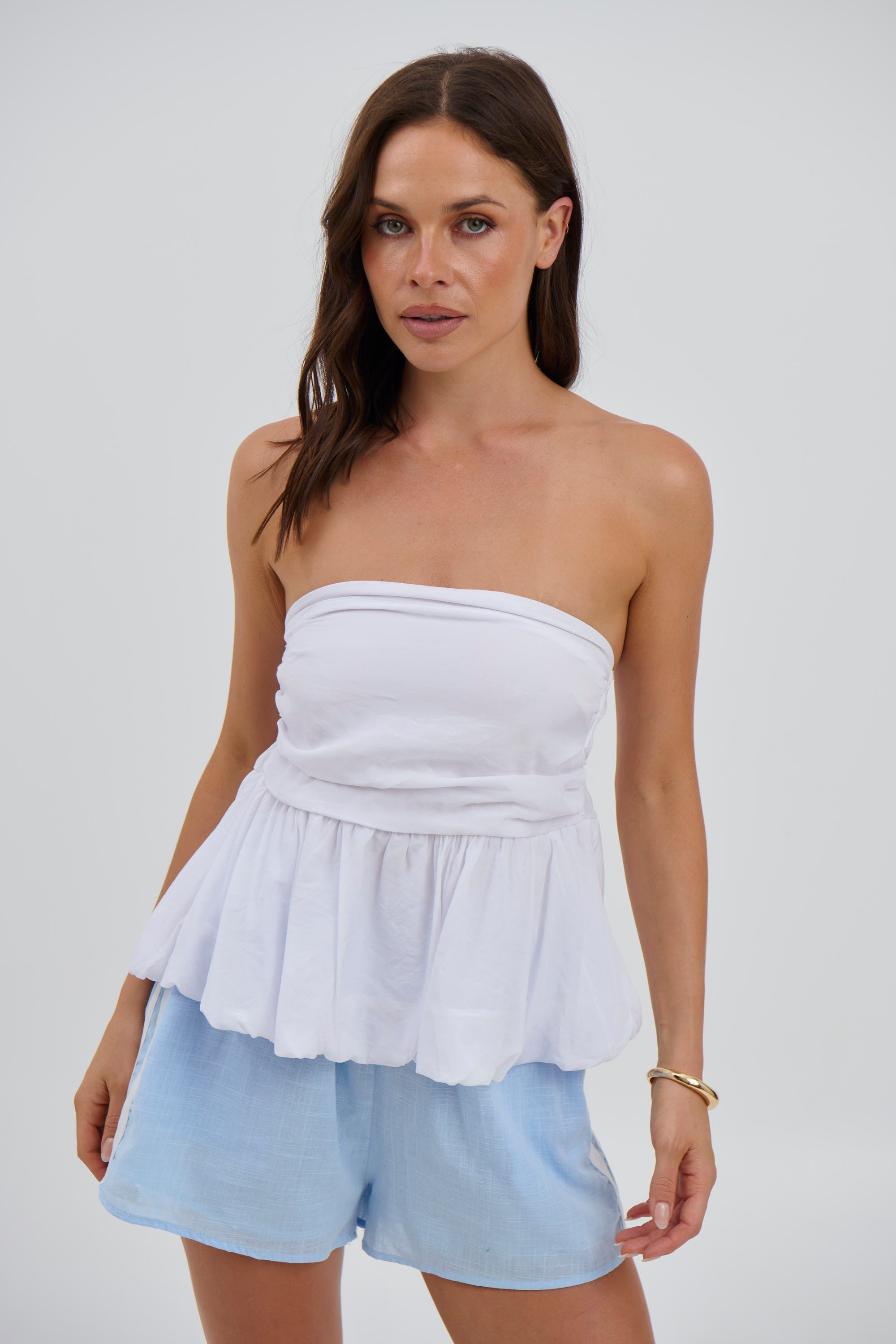 Aries Strapless Top White