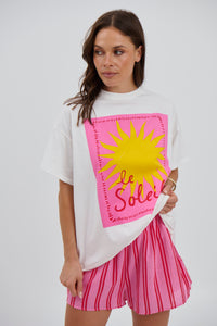 Soleil Top White/Pink