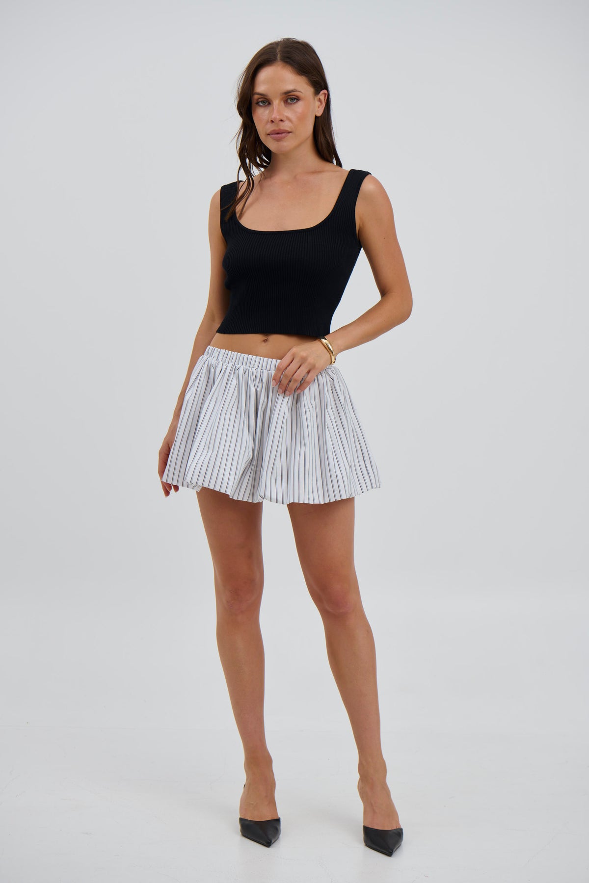 Justine Bubble Skirt Stripe