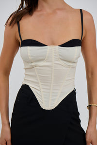 August Corset Top Ivory - FINAL SALE