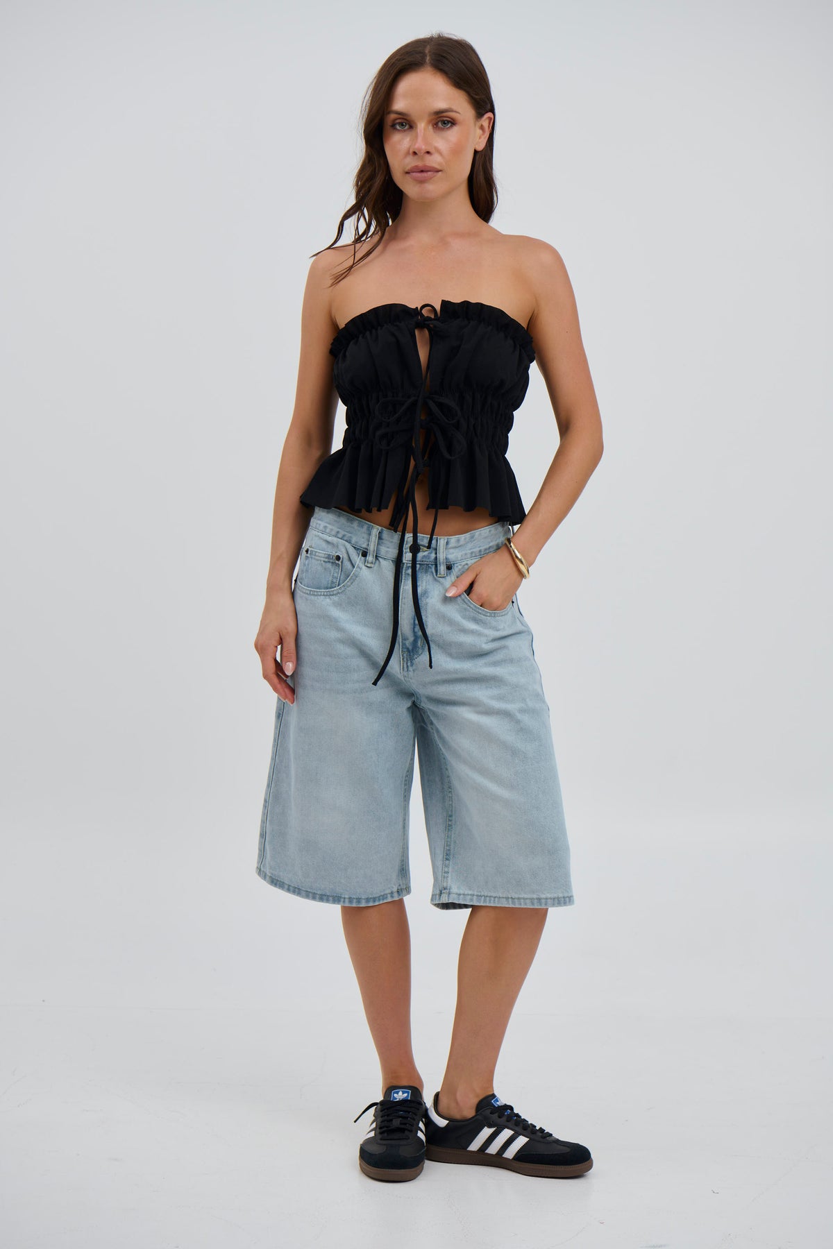 Leo Strapless Top Black - FINAL SALE