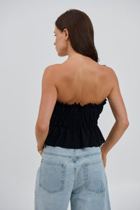 Leo Strapless Top Black - FINAL SALE