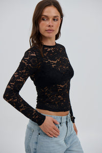 Berlin Lace Top Black