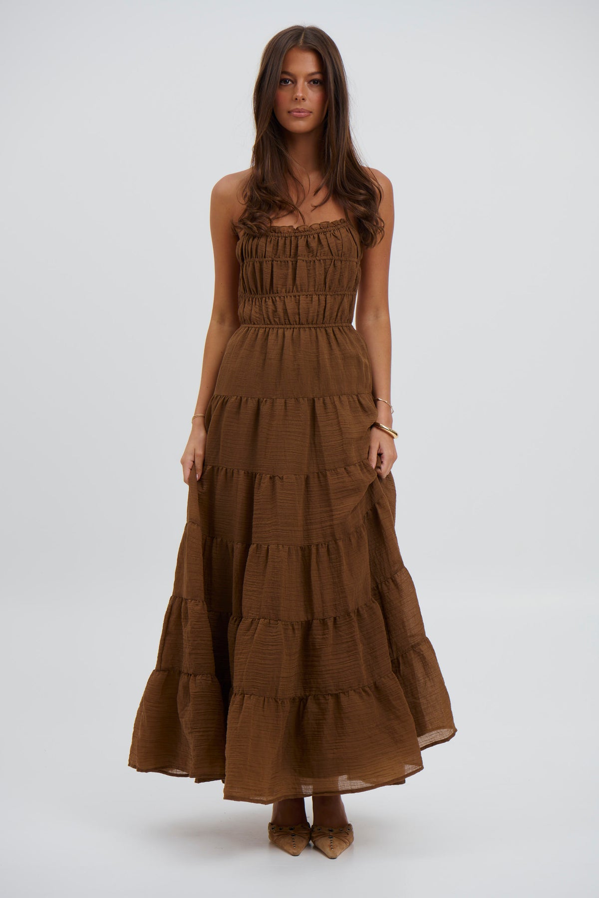 Esther Maxi Dress Chocolate