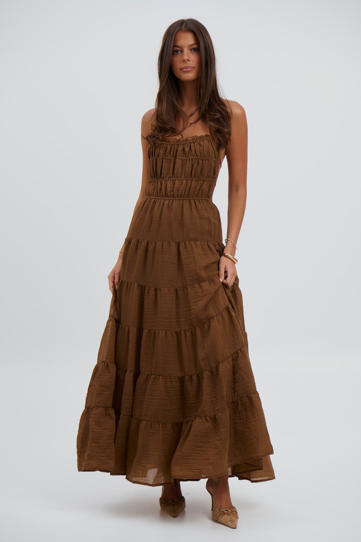 Esther Maxi Dress Chocolate