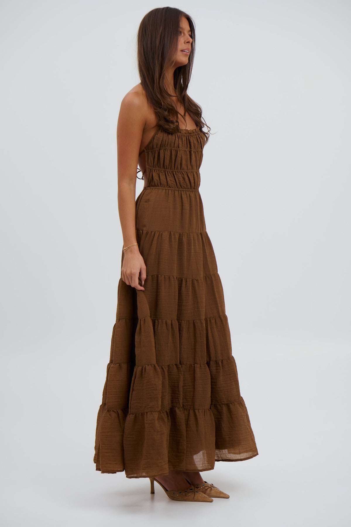 Esther Maxi Dress Chocolate