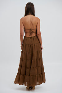 Esther Maxi Dress Chocolate