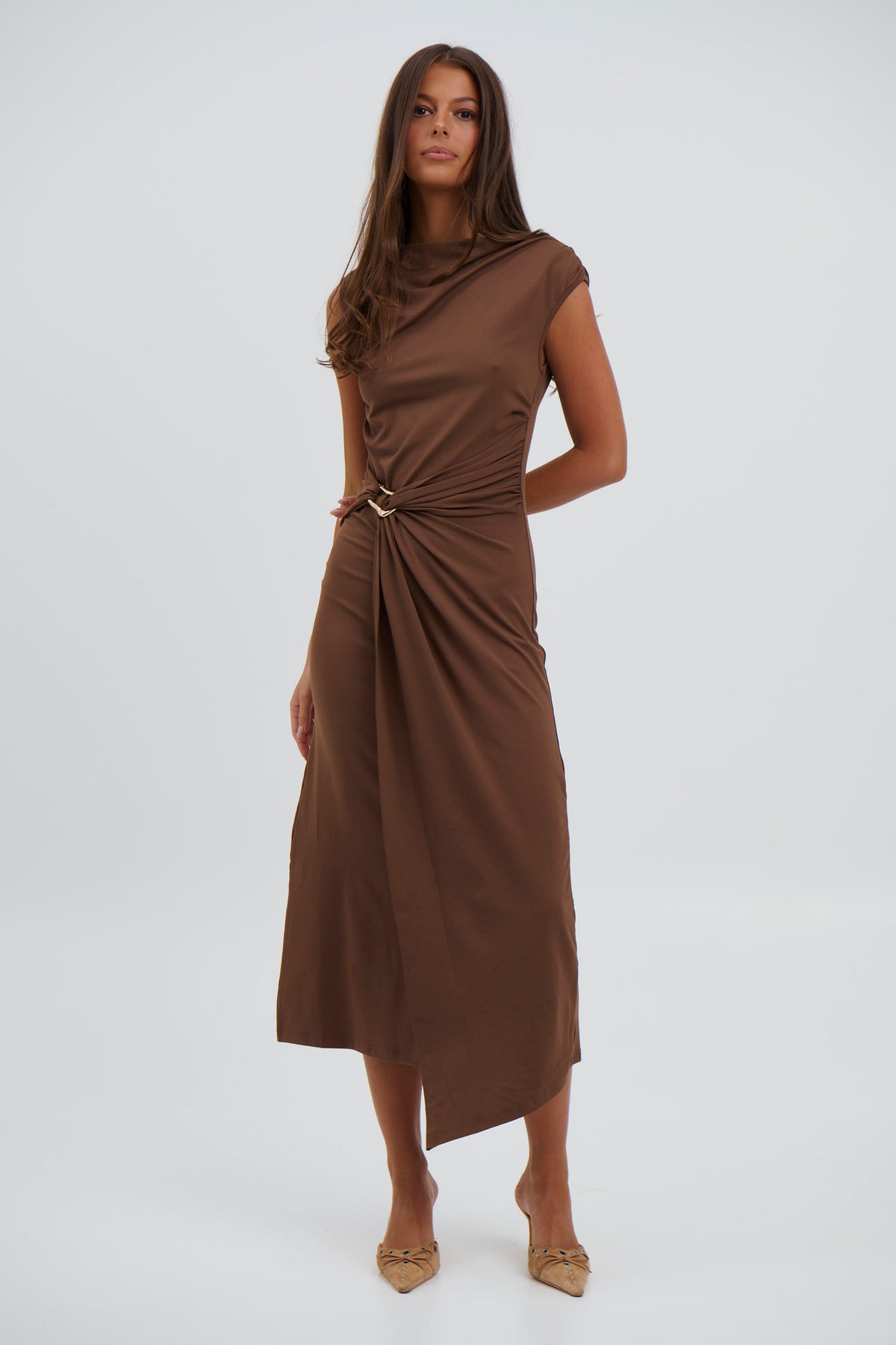 Jenna Maxi Dress Chocolate