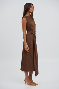 Jenna Maxi Dress Chocolate