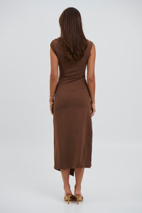 Jenna Maxi Dress Chocolate