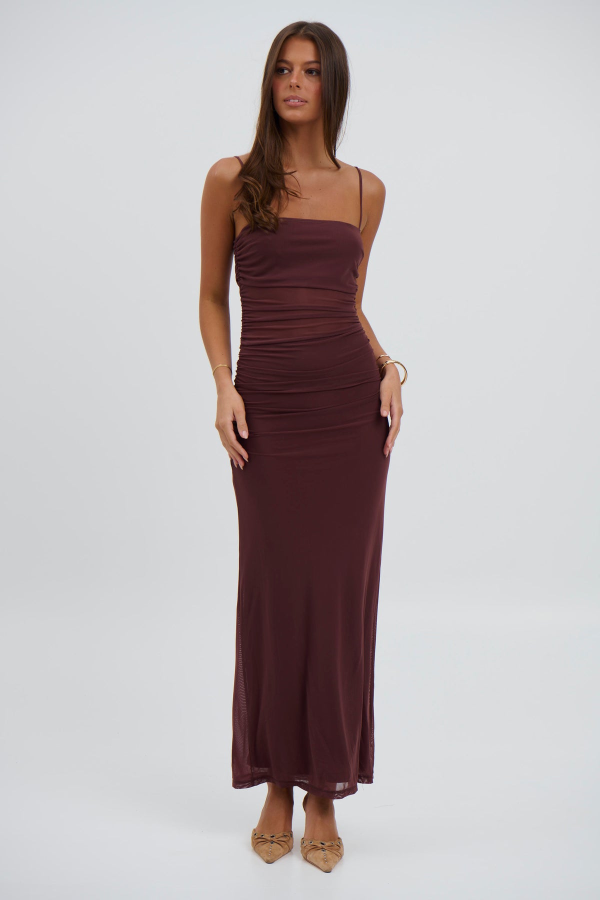 Rumi Maxi Dress Chocolate