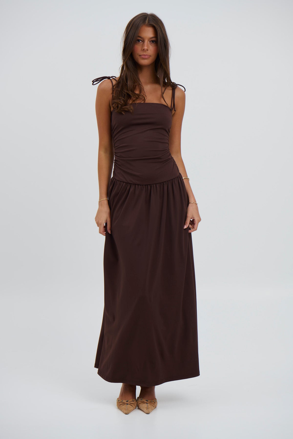 April Maxi Dress Chocolate