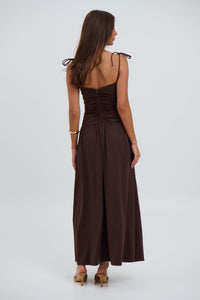 April Maxi Dress Chocolate