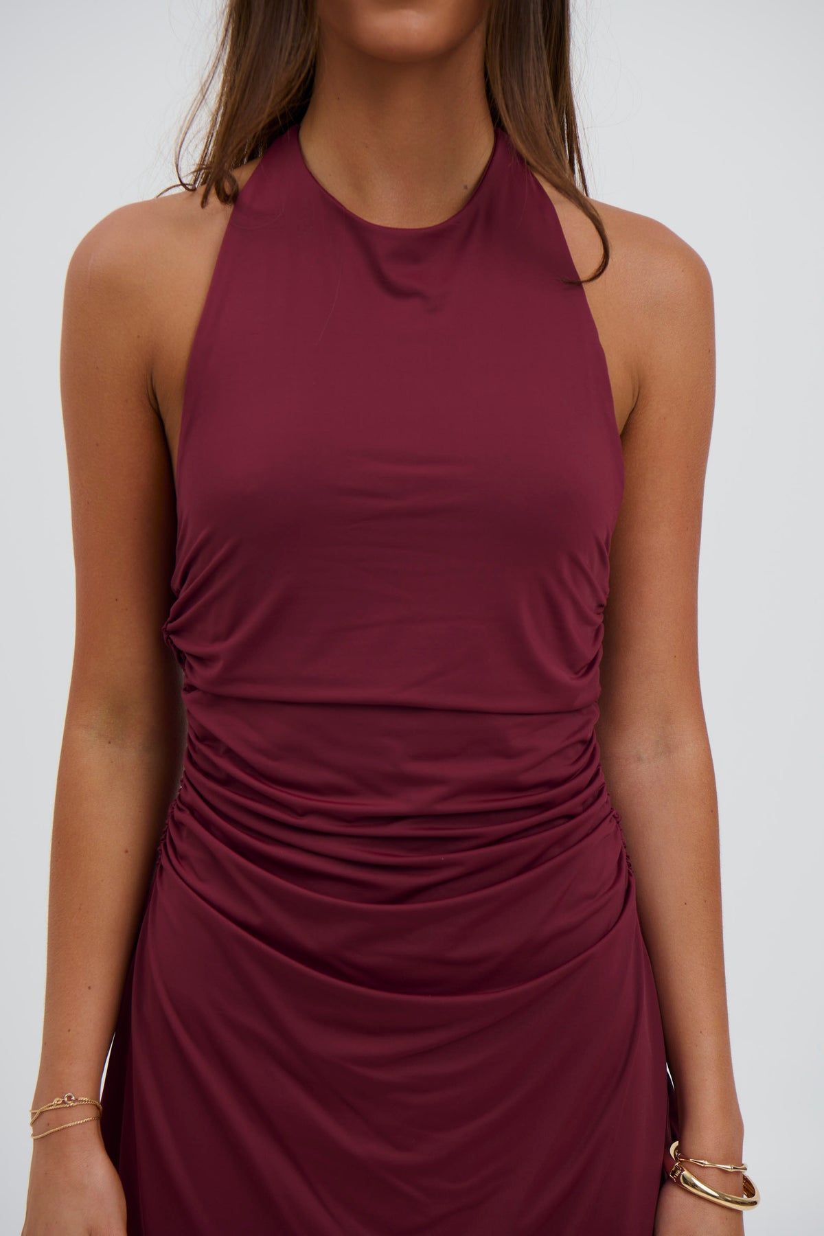 Phoenix Mini Dress Wine