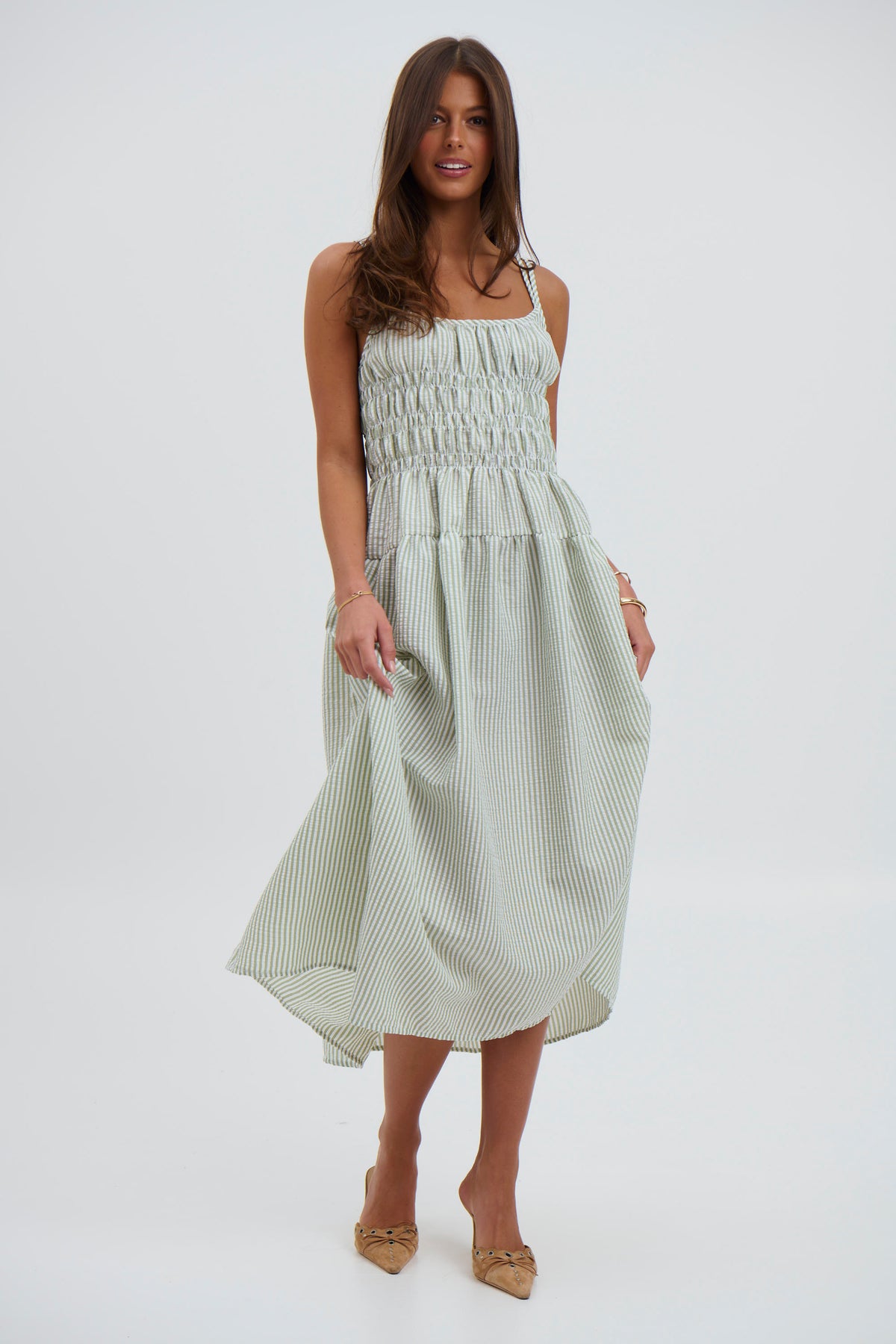 Melrose Dress Sage