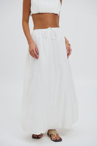 Zarela Maxi Skirt White